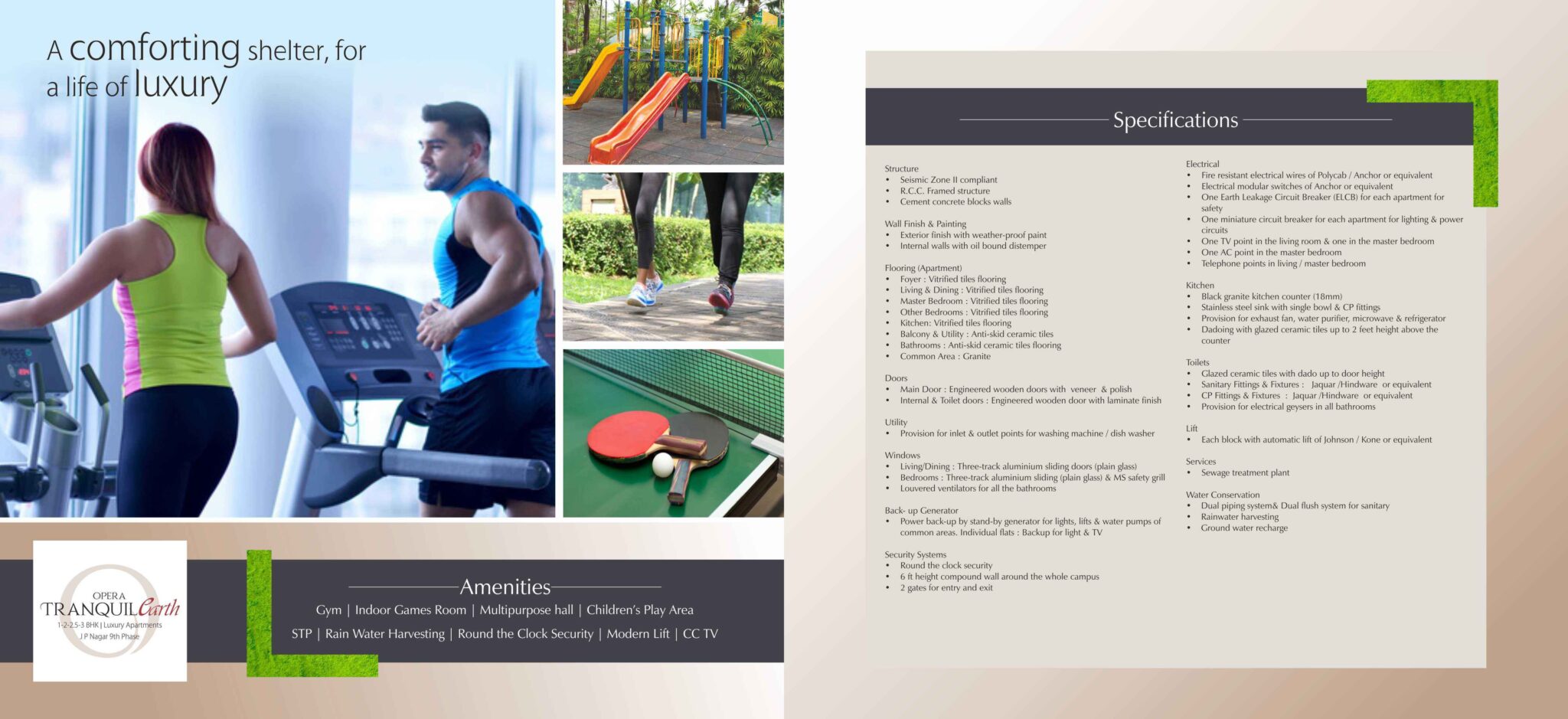 Tranquil Interior and Amenity Views